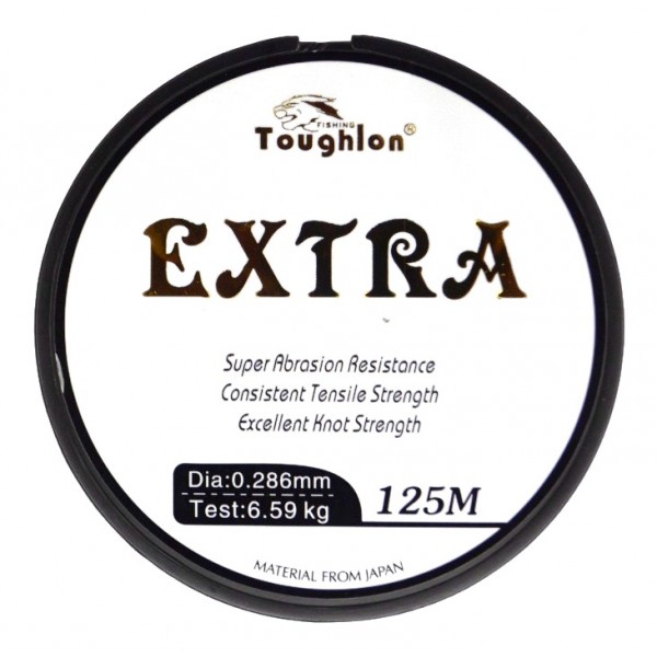 Леска для ловли рыбы, Toughlon Extra, 125м, сечение 0.286мм